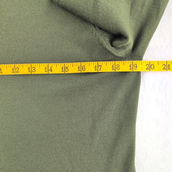 Vintage Pursuits ltd Italian Merino Wool Sweater Women's M Olive Green - Picture 3 of 6